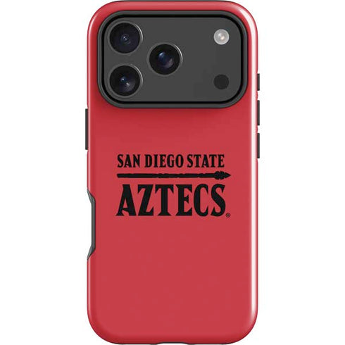 San Diego State University Logo Red iPhone 18 Pro Impact Case