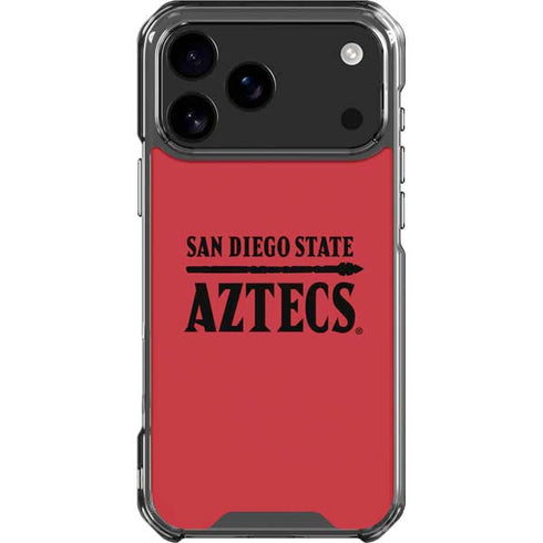 San Diego State University Logo Red iPhone 18 Pro Max Clear Case