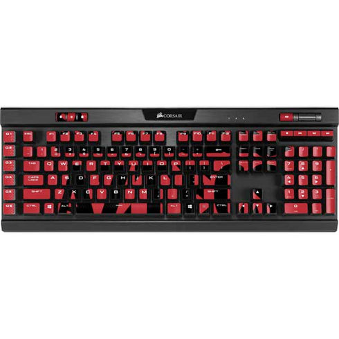 San Diego State University Logo Red K95 RGB PLATINUM Mechanical Gaming Keyboard Skin