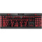 San Diego State University Logo Red K95 RGB PLATINUM Mechanical Gaming Keyboard Skin