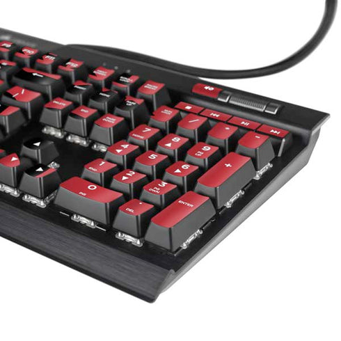 San Diego State University Logo Red K95 RGB PLATINUM Mechanical Gaming Keyboard Skin