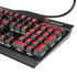 San Diego State University Logo Red K95 RGB PLATINUM Mechanical Gaming Keyboard Skin
