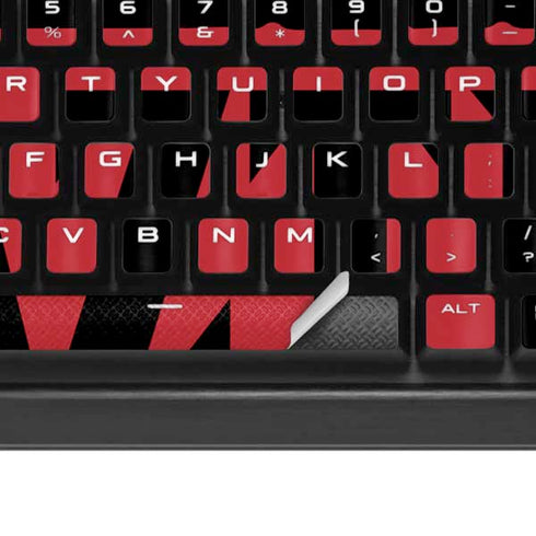 San Diego State University Logo Red K95 RGB PLATINUM Mechanical Gaming Keyboard Skin