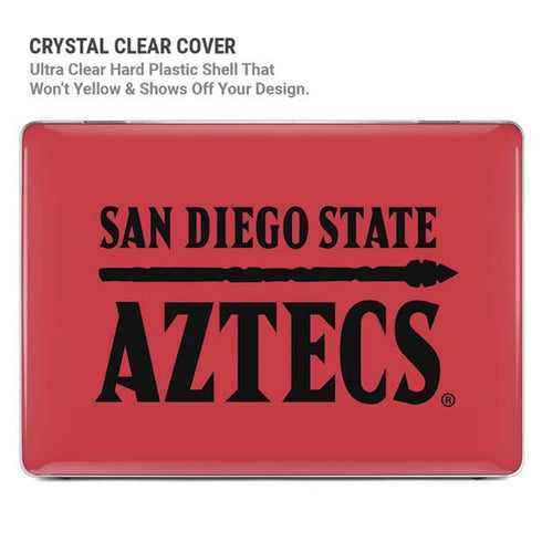 San Diego State University Logo Red MacBook Pro 14in (2021-24) Case plus Skin