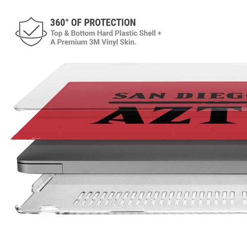 San Diego State University Logo Red MacBook Cases
