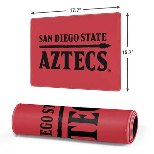 San Diego State University Logo Red Gaming Mouse Pad