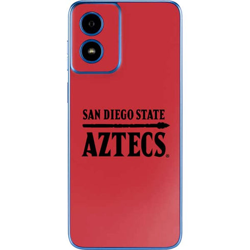 San Diego State University Logo Red Moto G Play 4G (2024) Skin