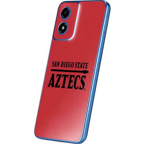 San Diego State University Logo Red Moto G Play 4G (2024) Skin