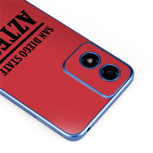 San Diego State University Logo Red Moto G Play 4G (2024) Skin