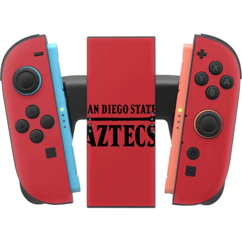 San Diego State University Logo Red Nintendo Switch 2 (2025) Joy-Con Controller Skin