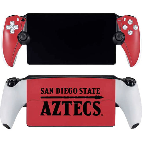 San Diego State University Logo Red PlayStation Portal Remote Player Skin