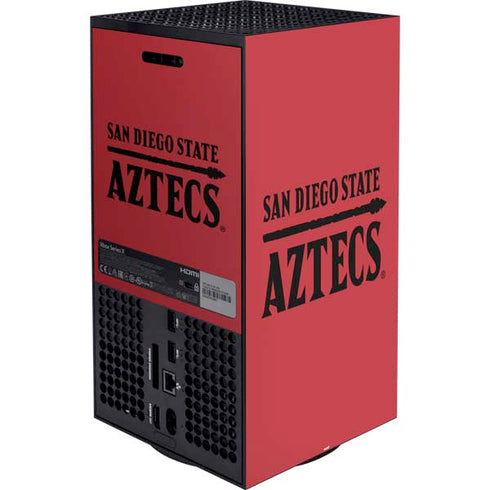 San Diego State University Logo Red XBox Series X Digital Edition Bundle Skin