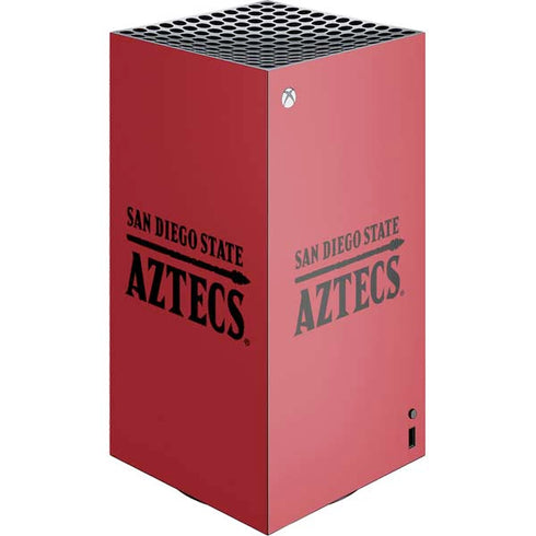 San Diego State University Logo Red XBox Series X Digital Edition Console Skin