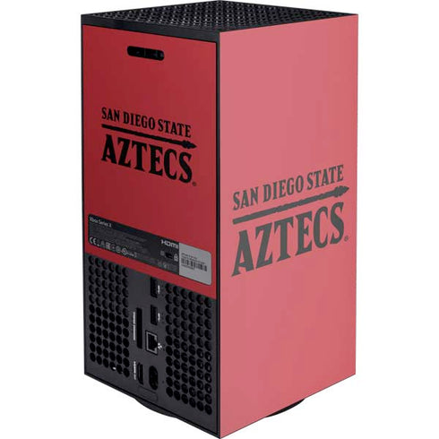 San Diego State University Logo Red XBox Series X Digital Edition Console Skin