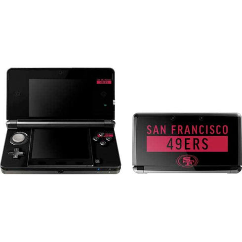 NFL San Francisco 49ers Black Performance Series Nintendo Skins