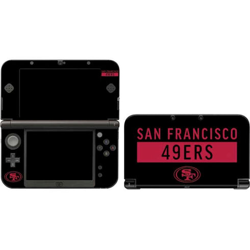 NFL San Francisco 49ers Black Performance Series Nintendo Skins