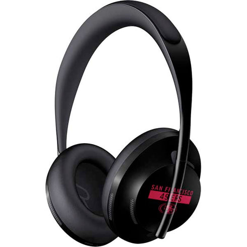 NFL San Francisco 49ers Black Performance Series Bose Noise Cancelling Headphones 700 Skin