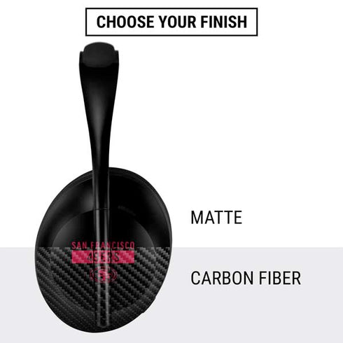 NFL San Francisco 49ers Black Performance Series Bose Noise Cancelling Headphones 700 Skin