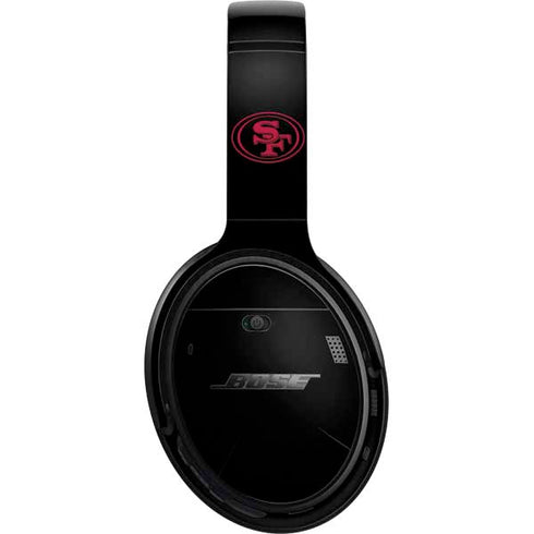 NFL San Francisco 49ers Black Performance Series Bose QuietComfort 35 II Headphones Skin