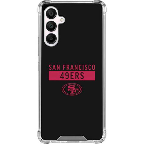 NFL San Francisco 49ers Black Performance Series Galaxy A16 5G Clear Case