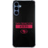 NFL San Francisco 49ers Black Performance Series Galaxy A35 5G Clear Case