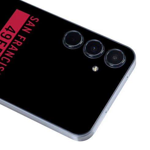 NFL San Francisco 49ers Black Performance Series Galaxy A36 5G Skin