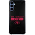 NFL San Francisco 49ers Black Performance Series Galaxy A55 5G Clear Case