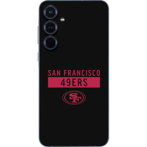 NFL San Francisco 49ers Black Performance Series Galaxy A55 5G Skin