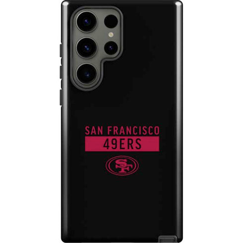 NFL San Francisco 49ers Black Performance Series Galaxy S23 Ultra Pro Case