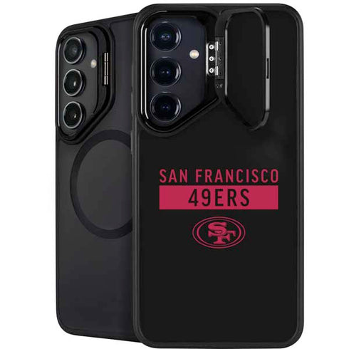 NFL San Francisco 49ers Black Performance Series Galaxy S25 Plus Kickstand Case
