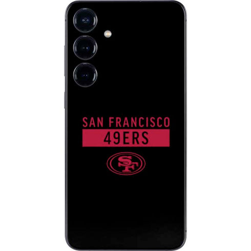 NFL San Francisco 49ers Black Performance Series Galaxy S25 Plus Skin