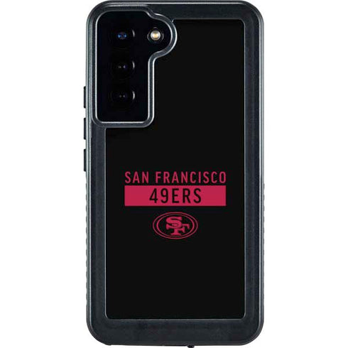 NFL San Francisco 49ers Black Performance Series Galaxy S24 Plus Waterproof Case