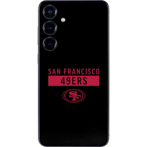 NFL San Francisco 49ers Black Performance Series Galaxy S25 Skin