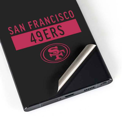 NFL San Francisco 49ers Black Performance Series Galaxy S25 Ultra Skin