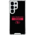 NFL San Francisco 49ers Black Performance Series Galaxy S25 Ultra Clear Case