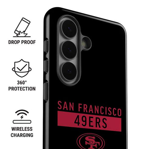 NFL San Francisco 49ers Black Performance Series Galaxy S26 Impact Case