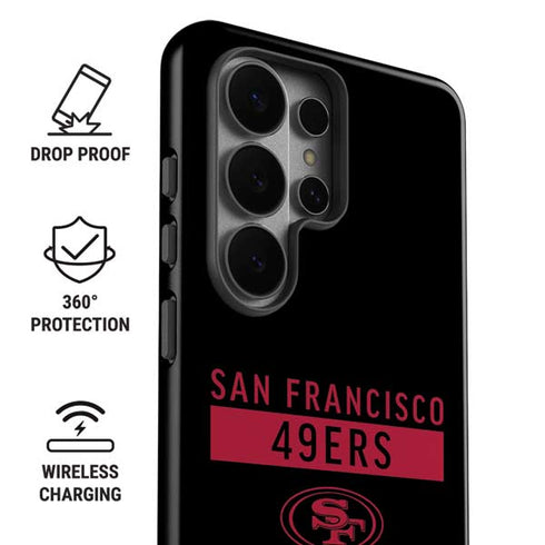 NFL San Francisco 49ers Black Performance Series Galaxy S26 Ultra Impact Case