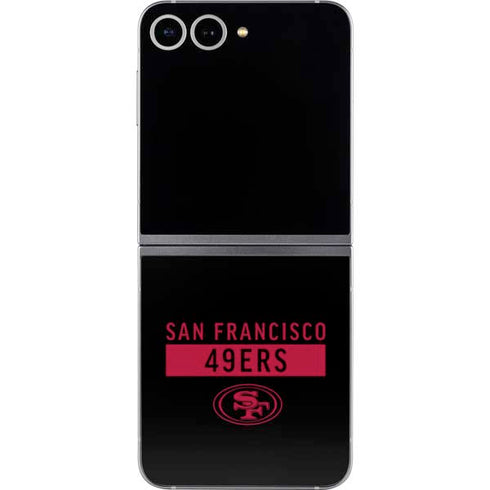 NFL San Francisco 49ers Black Performance Series Galaxy Z Flip6 Skin