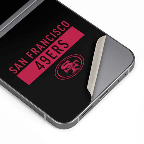 NFL San Francisco 49ers Black Performance Series Galaxy Z Flip6 Skin