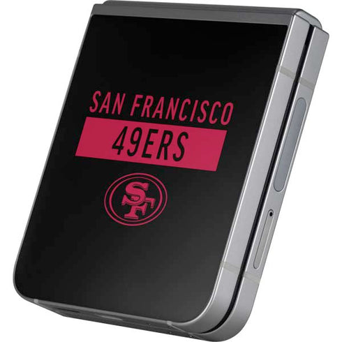NFL San Francisco 49ers Black Performance Series Galaxy Z Flip6 Skin