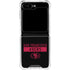 NFL San Francisco 49ers Black Performance Series Galaxy Z Flip6 Clear Case
