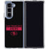 NFL San Francisco 49ers Black Performance Series Galaxy Z Fold5 5G Clear Case