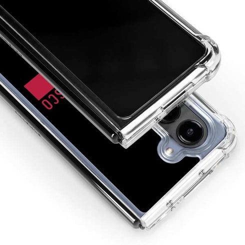 NFL San Francisco 49ers Black Performance Series Galaxy Z Fold5 5G Clear Case