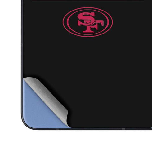 NFL San Francisco 49ers Black Performance Series Galaxy Z Fold5 5G Skin