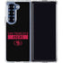 NFL San Francisco 49ers Black Performance Series Galaxy Z Fold6 Clear Case