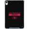 NFL San Francisco 49ers Black Performance Series iPad 11th Gen (2025) Clear Case