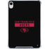 NFL San Francisco 49ers Black Performance Series iPad 11th Gen (2025) Clear Case