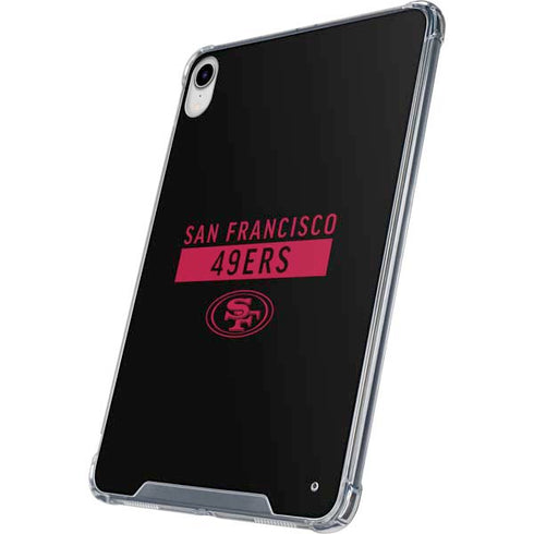 NFL San Francisco 49ers Black Performance Series iPad 11th Gen (2025) Clear Case