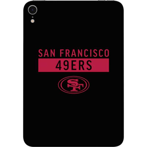 NFL San Francisco 49ers Black Performance Series Apple iPad Mini Skin