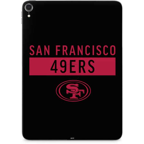 NFL San Francisco 49ers Black Performance Series Apple iPad Pro Skin